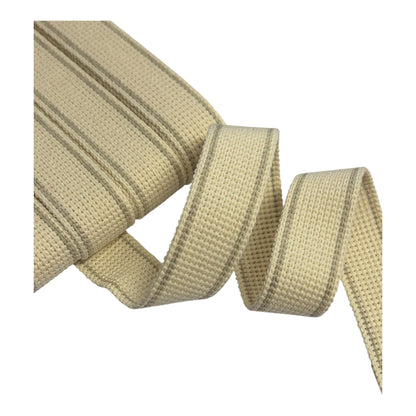 30mm KRCA Cotton Mix Webbing (Various Colours, Price per 25cm)
