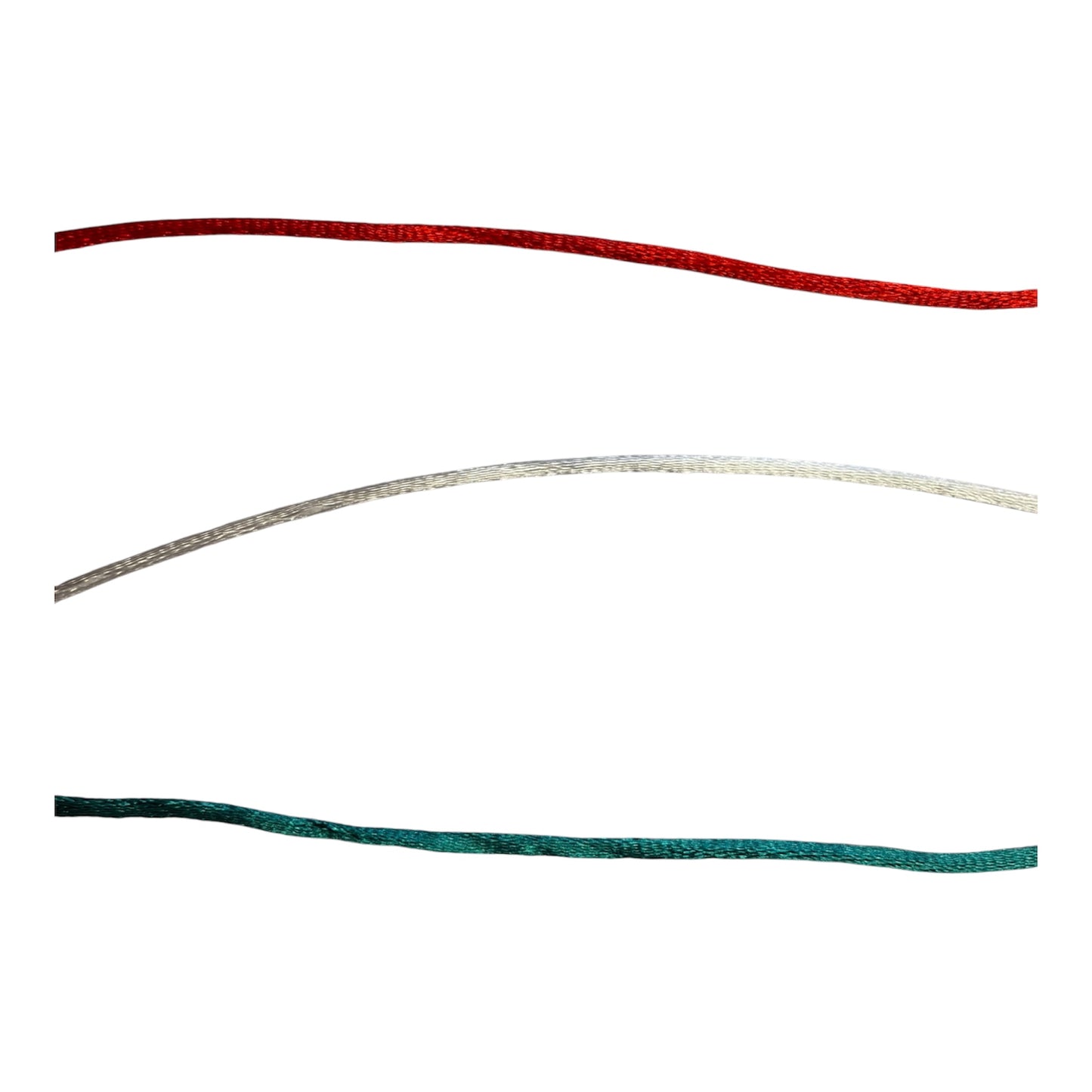 2mm Satin Rope (Various Colours, Price per 25cm)
