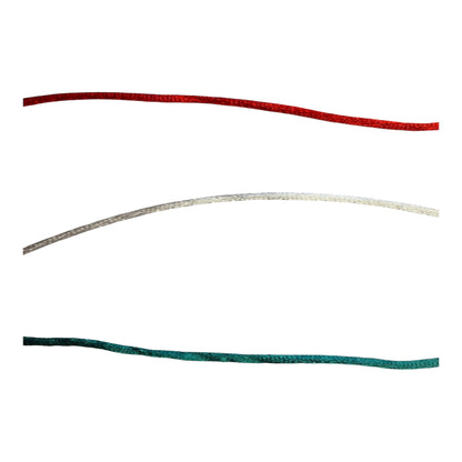 2mm Satin Rope (Various Colours, Price per 25cm)