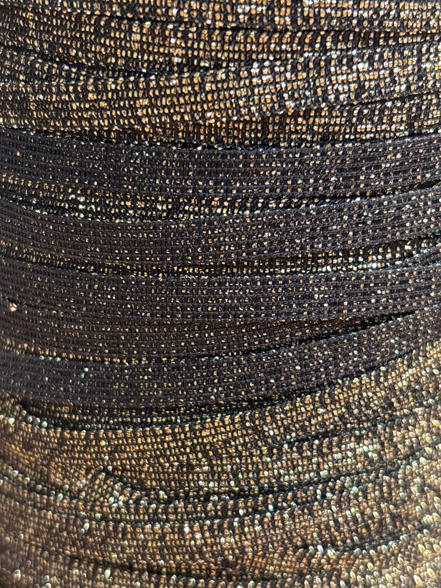15mm Black Lurex Ribbon (Price per 25cm)