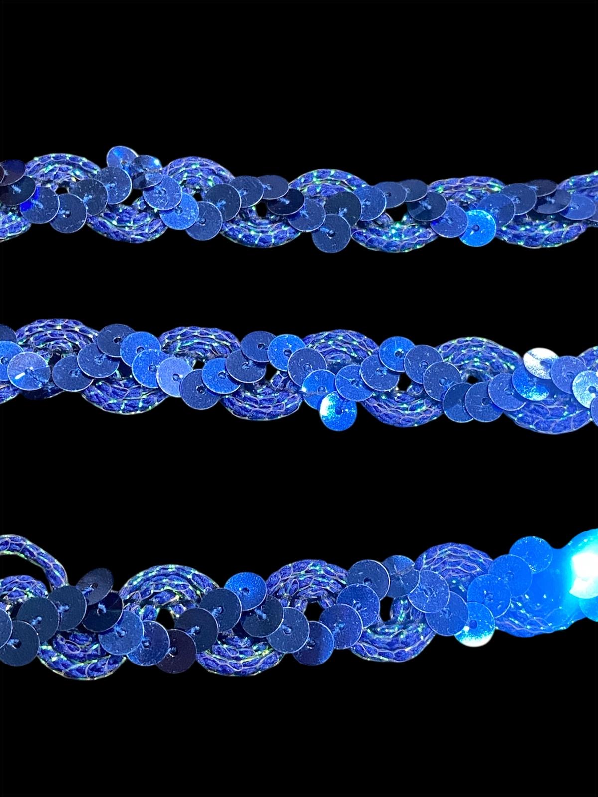 19mm Sequin Wave Braid - 2 Colours (Price per 25cm)