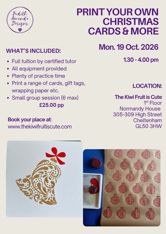 Indian Block Print Your Own Christmas Cards & More 19/10/2026