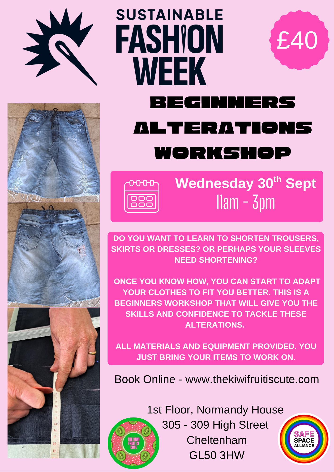 Beginners Alteration Workshop with Lucy & the Stitches - 30/09/2026