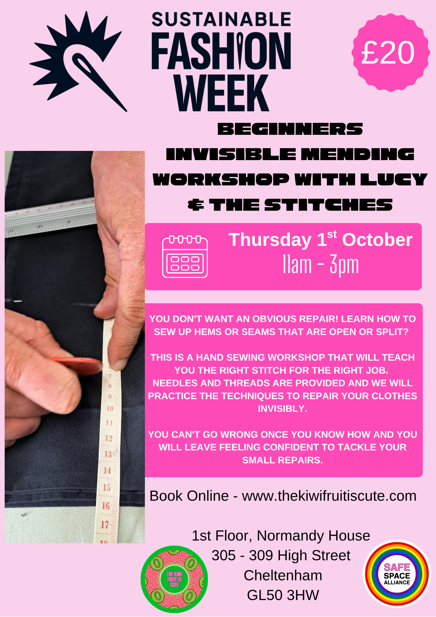 Beginners Invisible Mending Workshop with Lucy & the Stitches - 01/10/2026