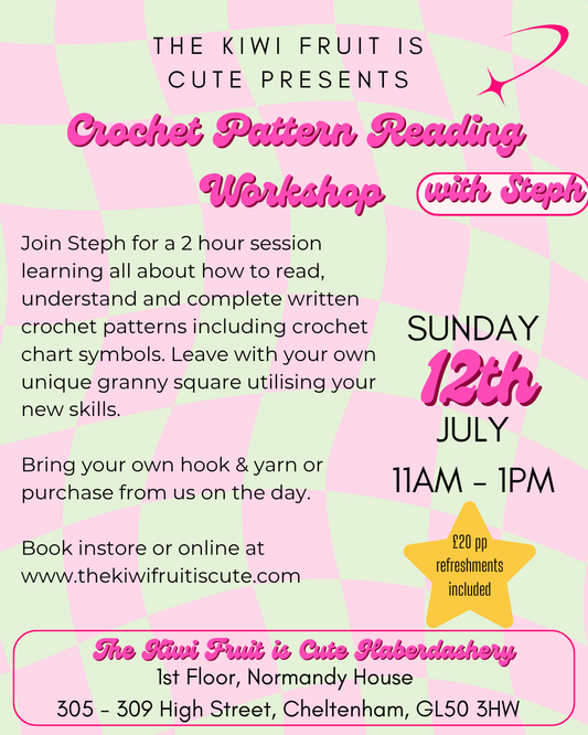 Crochet Pattern Reading Workshop 12/07/2026