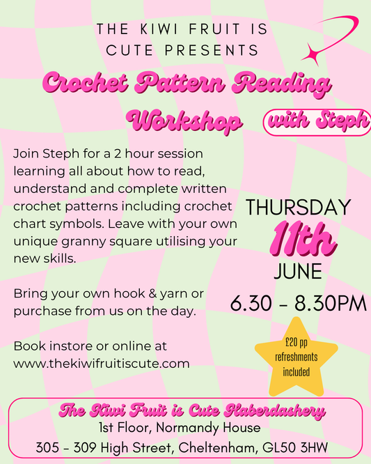 Crochet Pattern Reading Workshop 11/06/2026