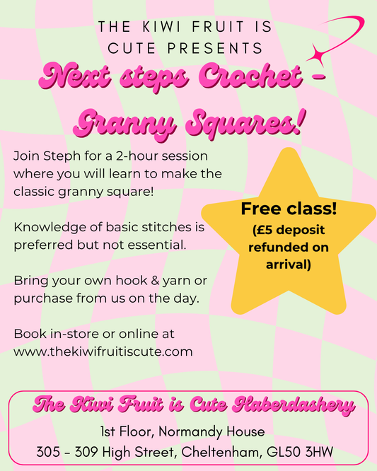 Free next steps crochet class (Multiple Dates)