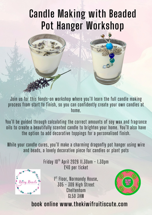 Candle Making Workshop 10/04/26 11.30-1.30pm