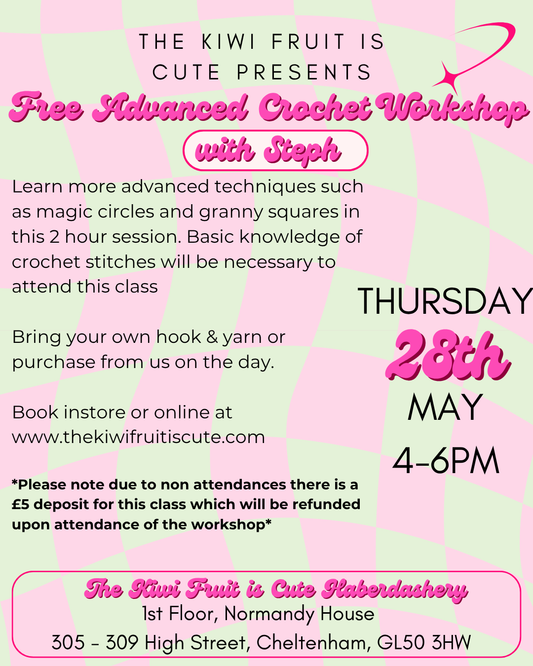 Free Advanced Crochet Class 28/05/2026
