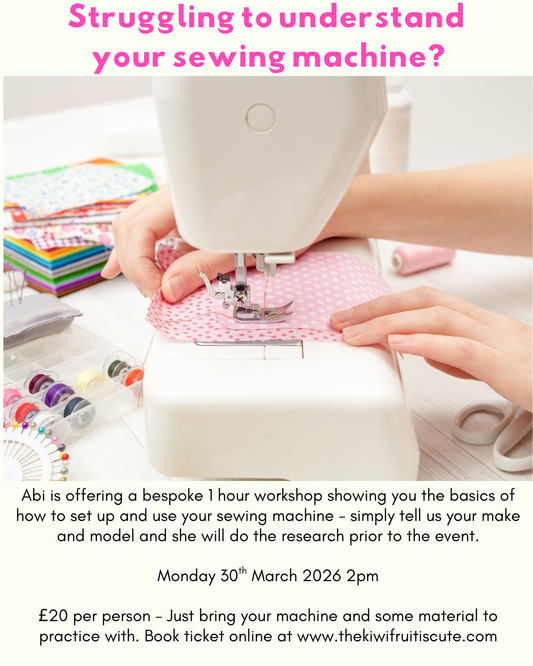 Beginner Sewing Machine Workshop 30/03/2026