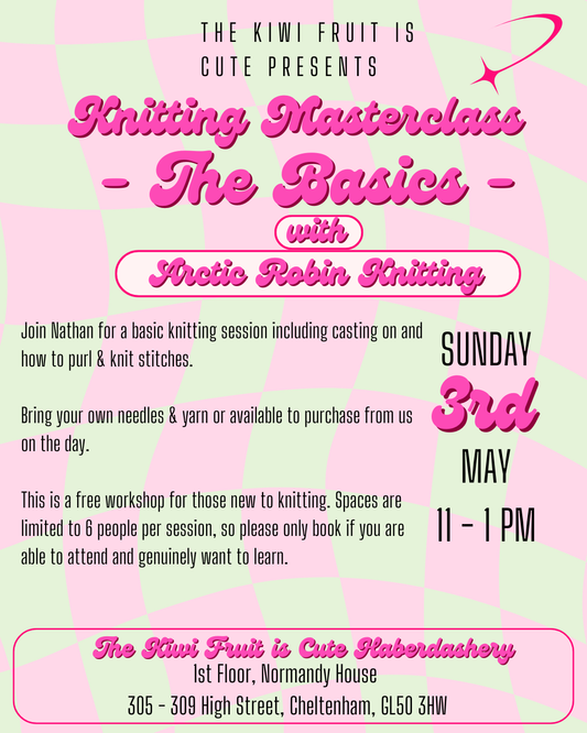 Free Basic Knitting Workshop 03/05/26 11 - 1pm