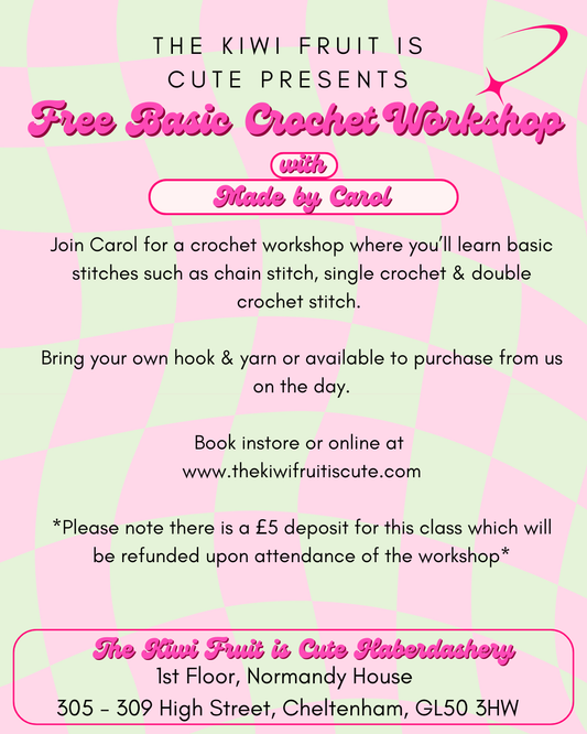 Free Basic Crochet Classes with Carol (Various dates)