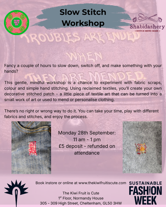 Menditation - Slow Stitch Workshop 28/09/26