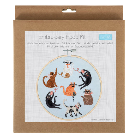 Trimits Cats Embroidery Hoop Kit