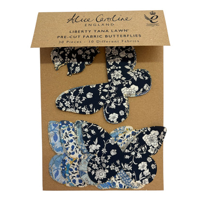 Alice Caroline Liberty Pre - Cut Fabric Butterflies (various colours)