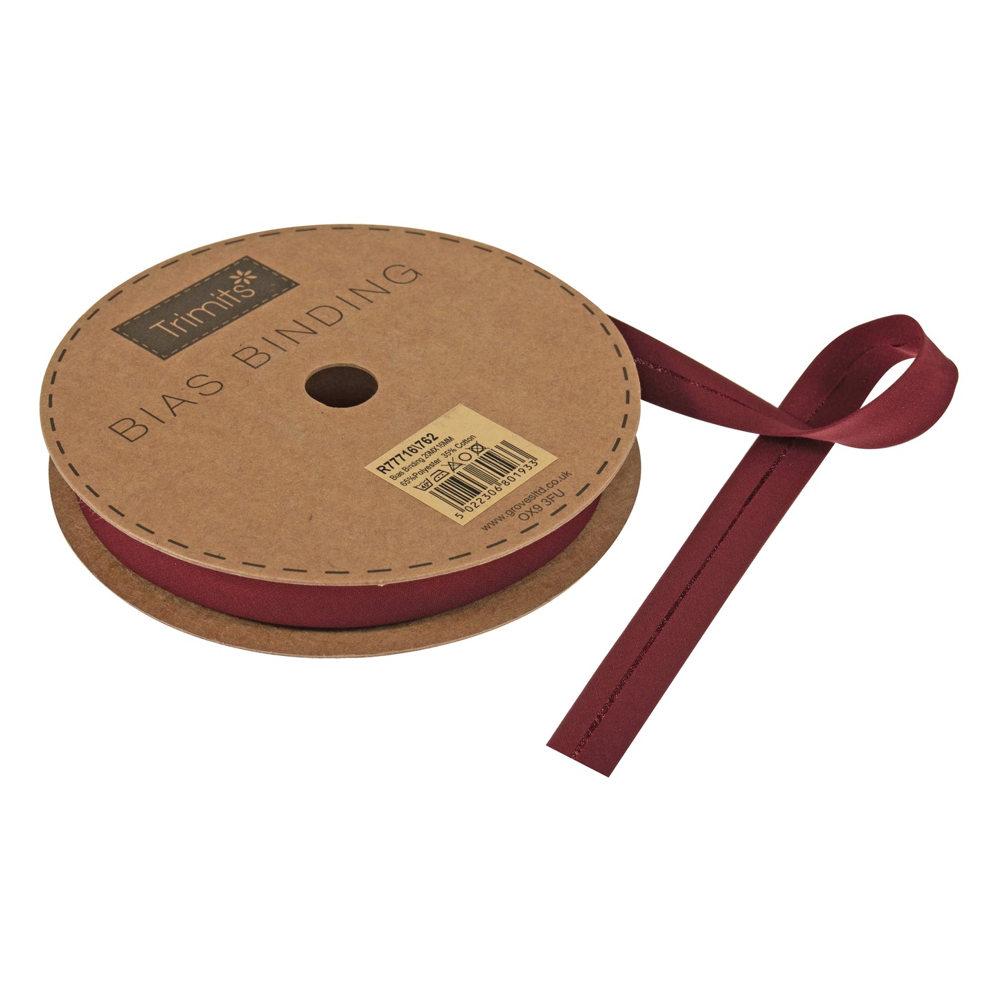 Trimits 16mm Polycotton Bias Binding - 2 Colours (Price per 25cm)