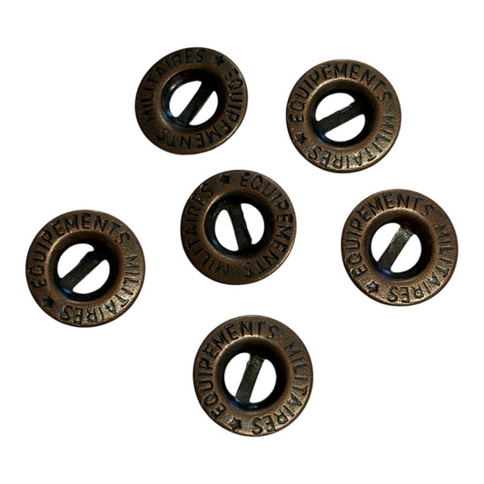 13mm ‘Equipements Militaires’ Metal Button