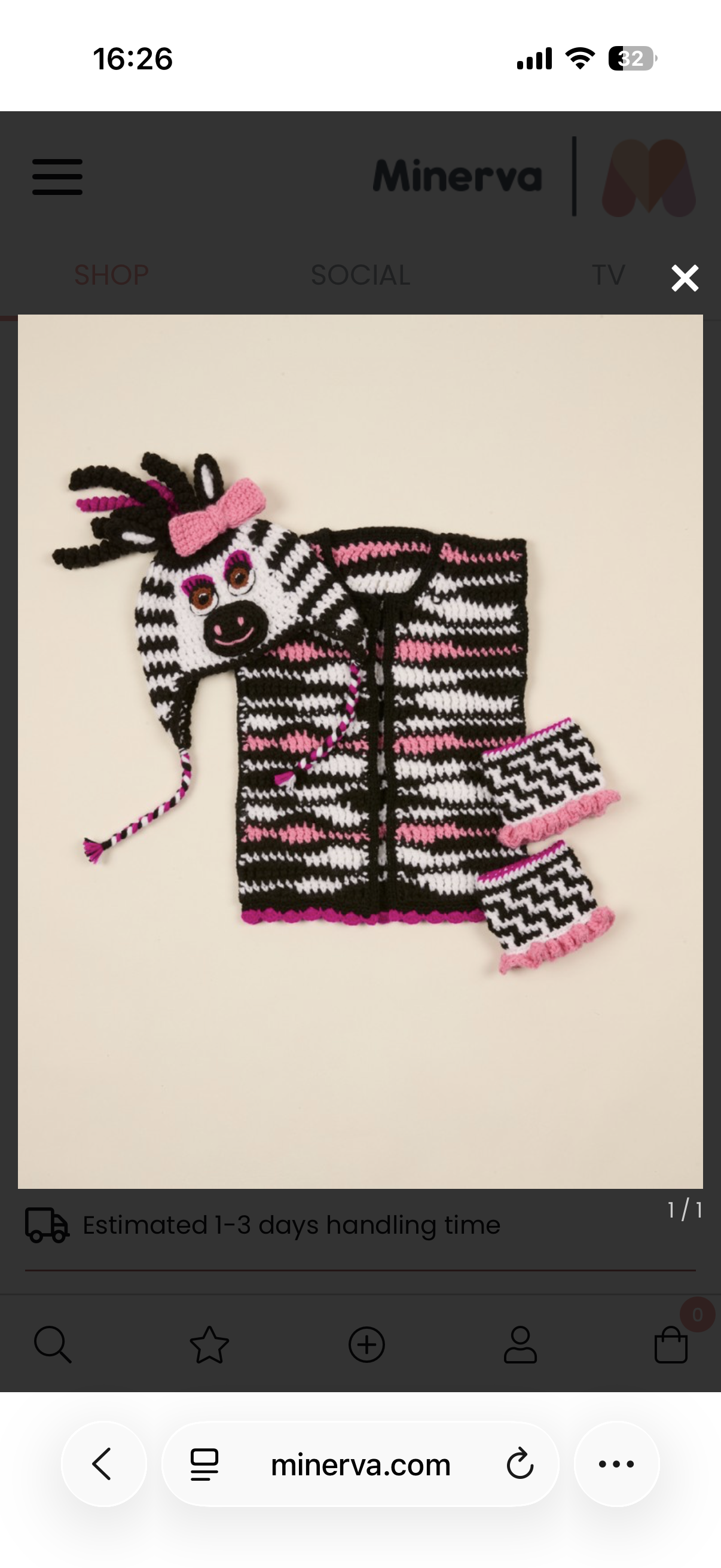 Sirdar Hayfield Zebra Outfit Dk and Chunky Crochet Pattern 2642
