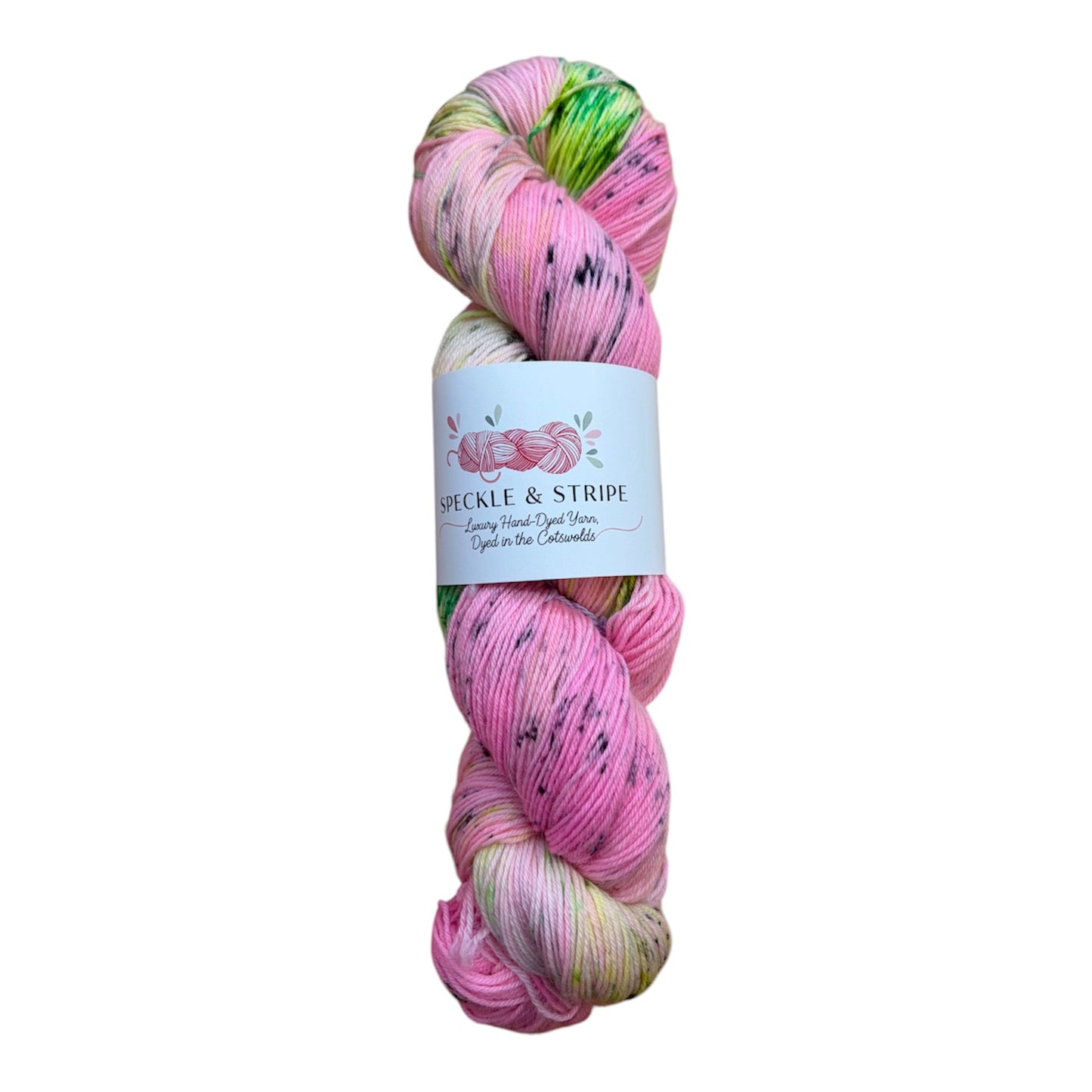 Speckle and Stripe Luxury Hand Dyed 4-ply Platinum Sock Yarn
