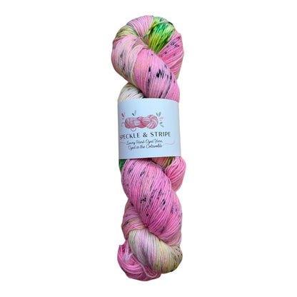 Speckle and Stripe Luxury Hand Dyed 4-ply Platinum Sock Yarn