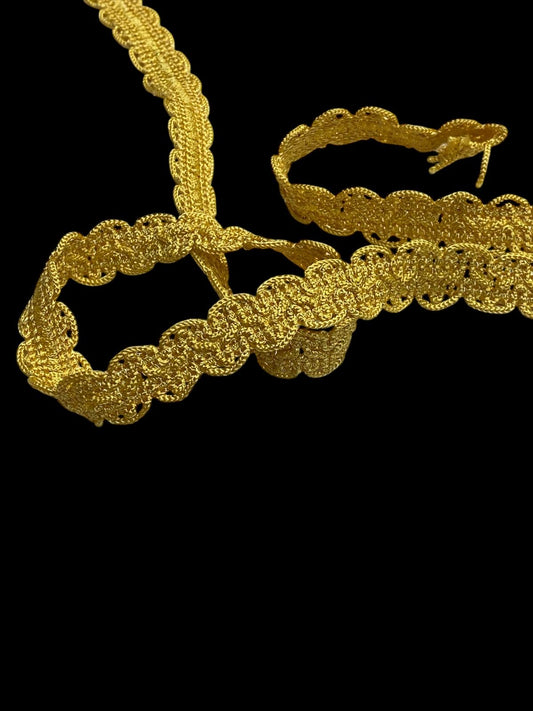 16mm Y Furnishing Braid - Mustard/Gold (Price per 25cm)