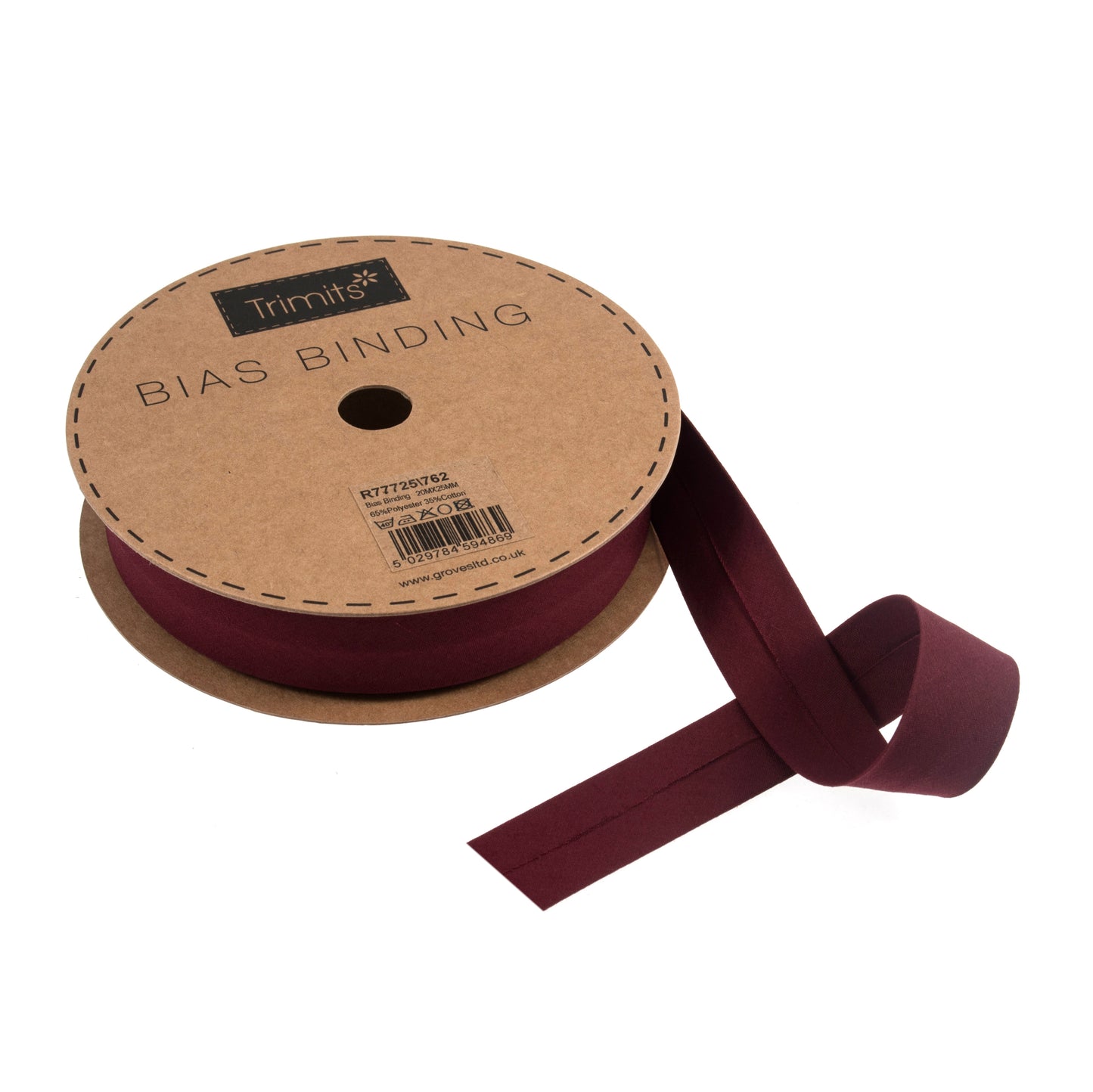 Trimits 25mm Polycotton Bias Binding Multiple Colours  (Price per 25cm)