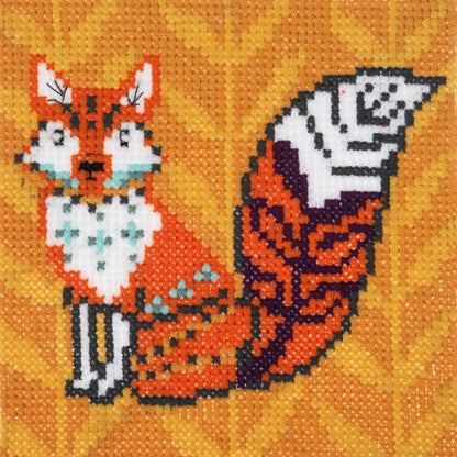 Trimits Counted Cross Stitch Kit Mini Fox
