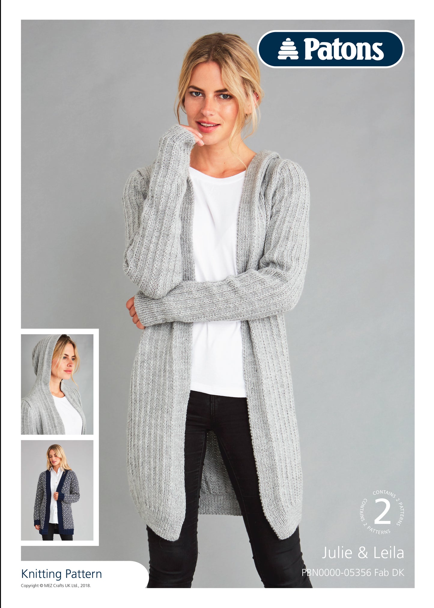 Patons DK Cardigan Knitting Pattern