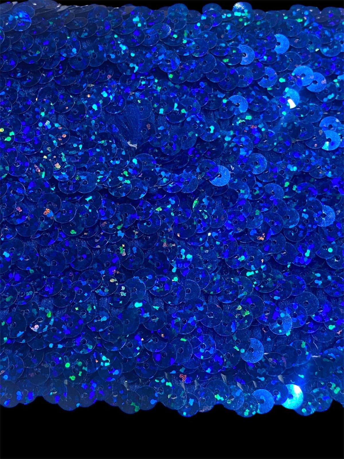 11mm Holographic Stretch Sequin - 4 Colours (Price per 25cm)