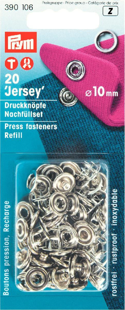 Prym jersey poppas refill 20x10mm