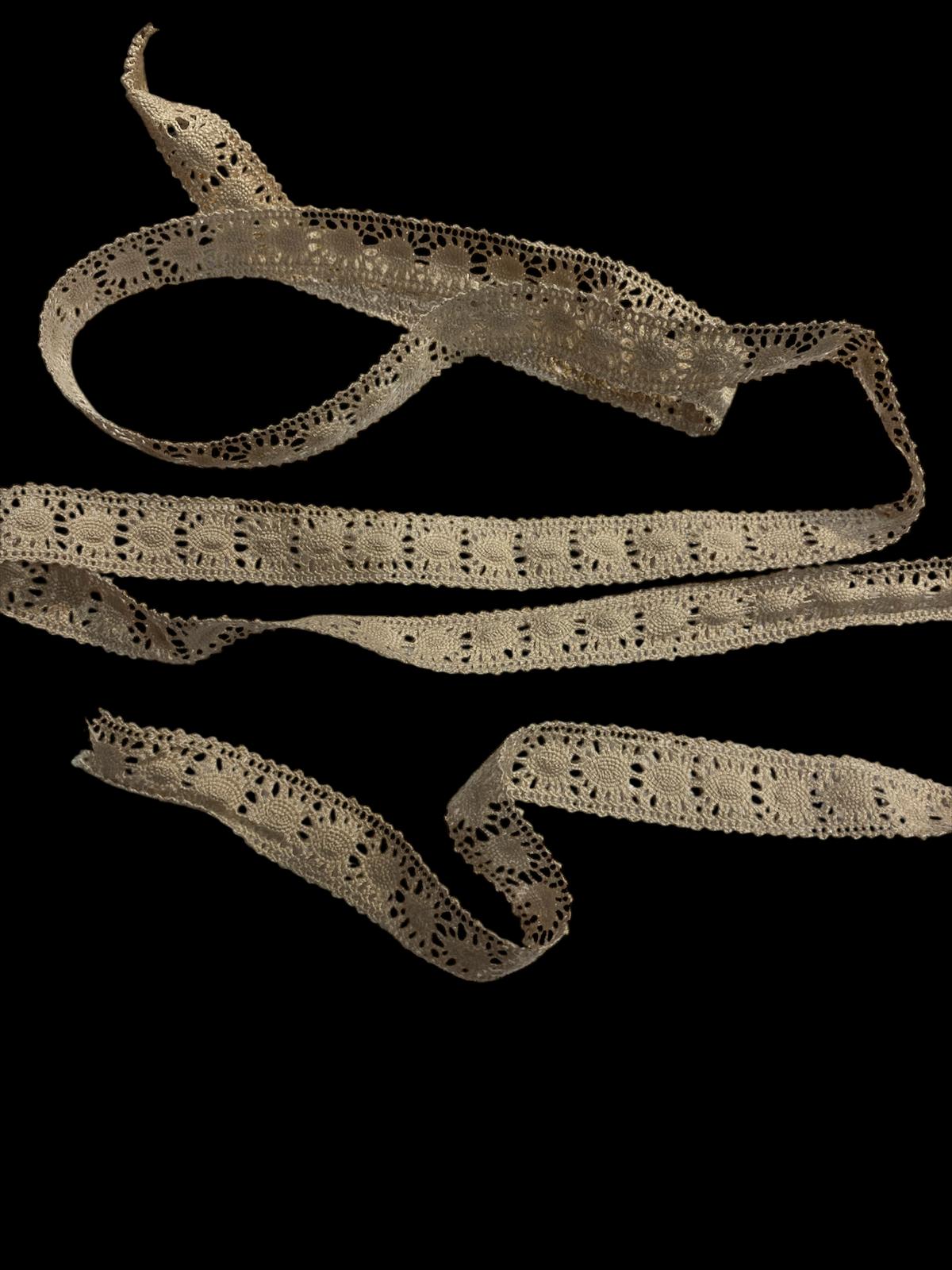 20mm Stephanoise Natural Cotton Lace Trim (Price per 25cm)