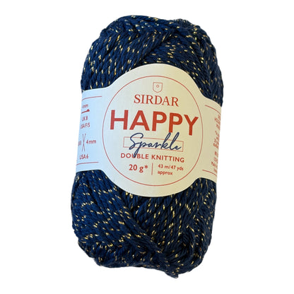 Sirdar Happy Sparkle 20g DK Cotton Yarn(Various Colours)