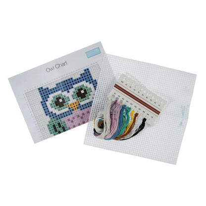Trimits Learn to Cross Stitch Kit Owl