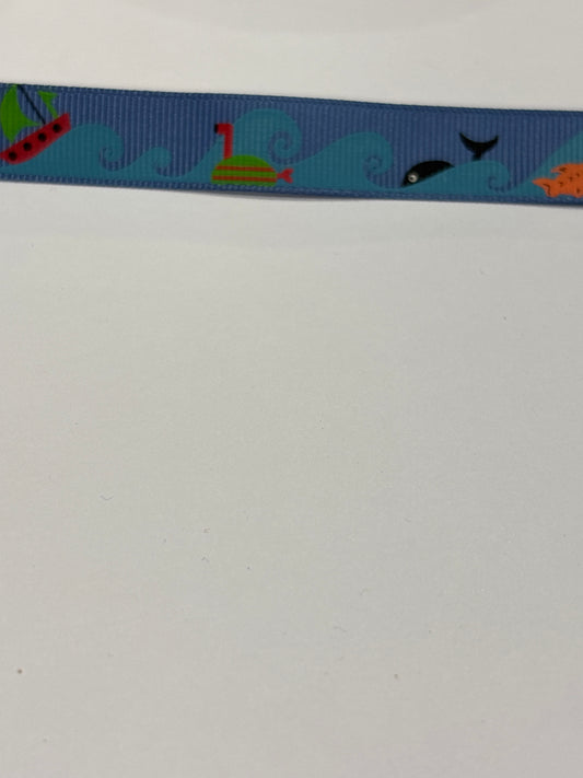 16mm Ocean Grosgrain Ribbon (Price per 25cm)