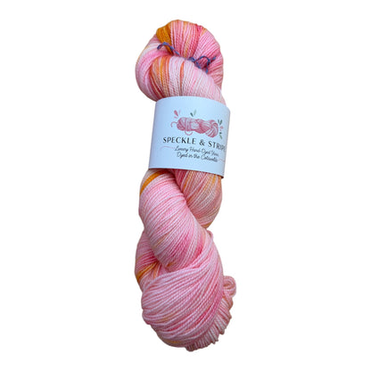 Speckle and Stripe Luxury Hand Dyed High Twist 4-Ply Sock Yarn (Various Colours)