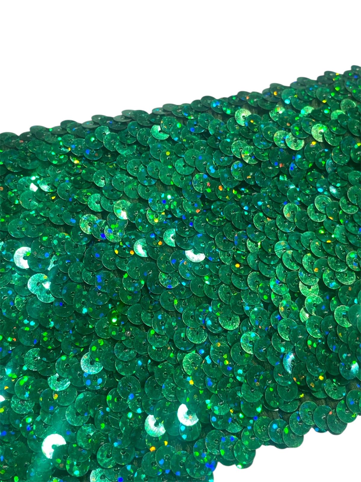 11mm Holographic Stretch Sequin - 4 Colours (Price per 25cm)