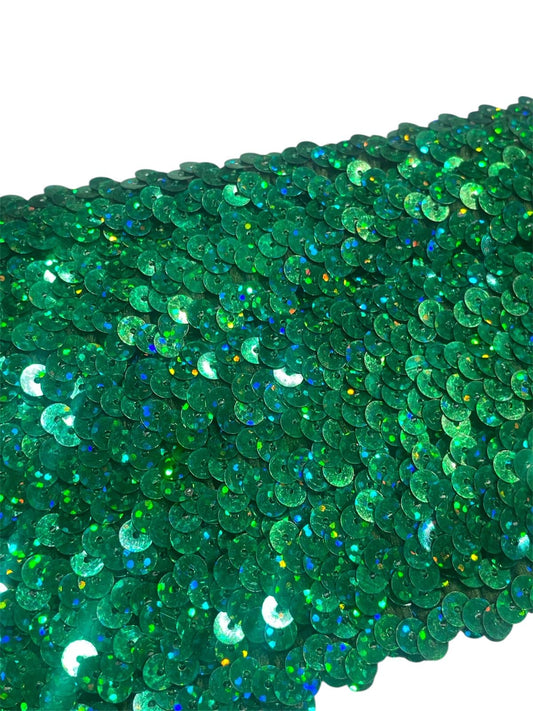 11mm Holographic Stretch Sequin - 4 Colours (Price per 25cm)