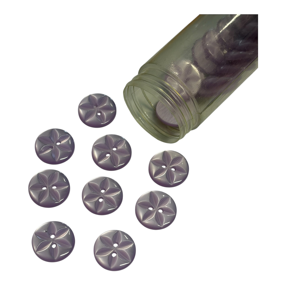 16mm Baby Star 2 Hole Button (Various Colours)