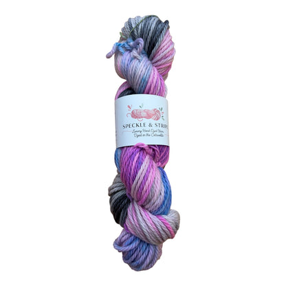 Speckle and Stripe Luxury Hand Dyed Chunky Yarn 100g
