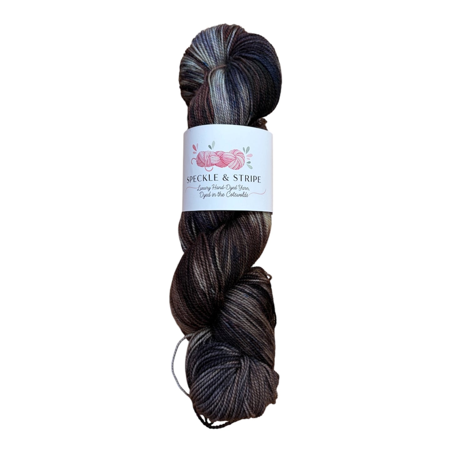 Speckle and Stripe Luxury Hand Dyed High Twist 4-Ply Sock Yarn (Various Colours)