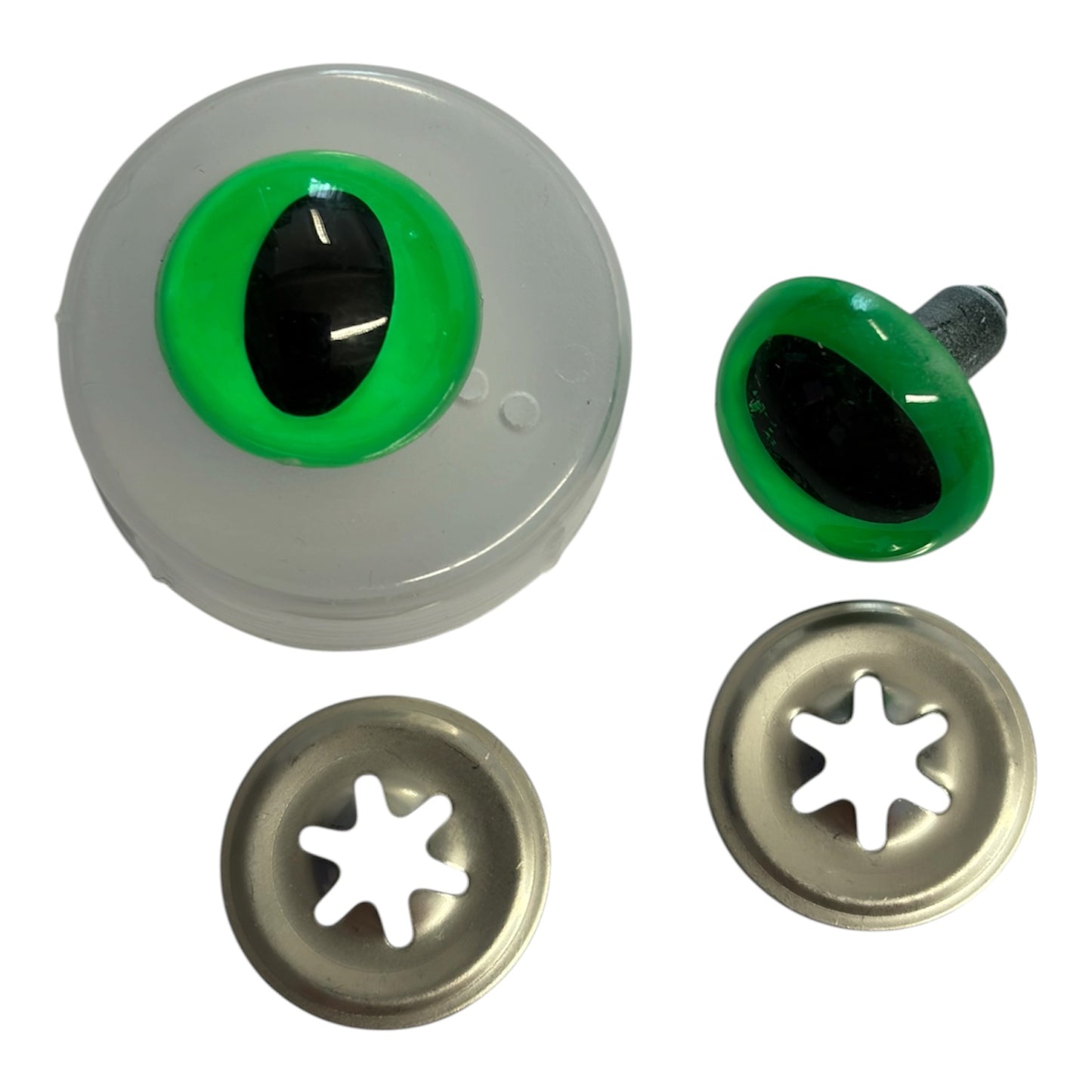 16mm Neon Green Toy Safety Eye Pair