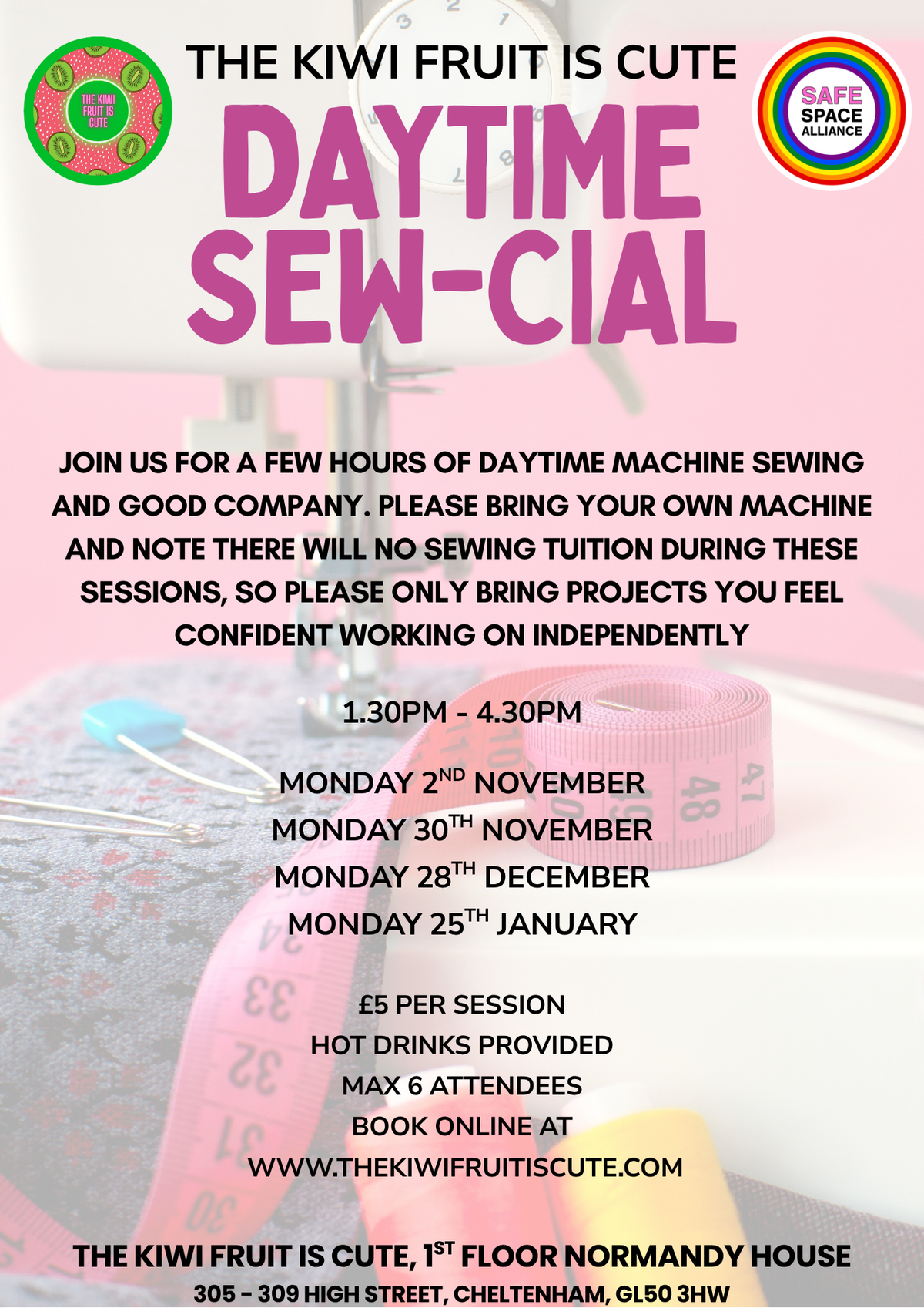Daytime Sew-cial (Every 4th Monday)