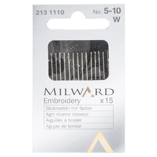 Size 5-10 Hand Sewing Needles - Crewel