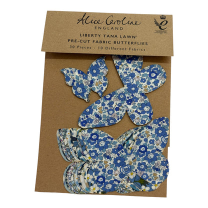 Alice Caroline Liberty Pre - Cut Fabric Butterflies (various colours)