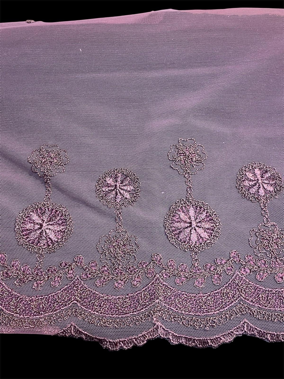 20cm Embroidered French Lace - 4 designs (Price per 25cm)