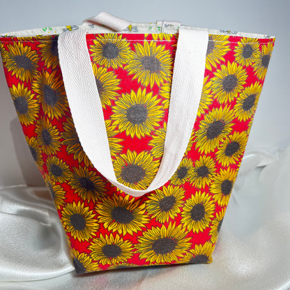 Sunflower & Bees Reversible Mini Bag