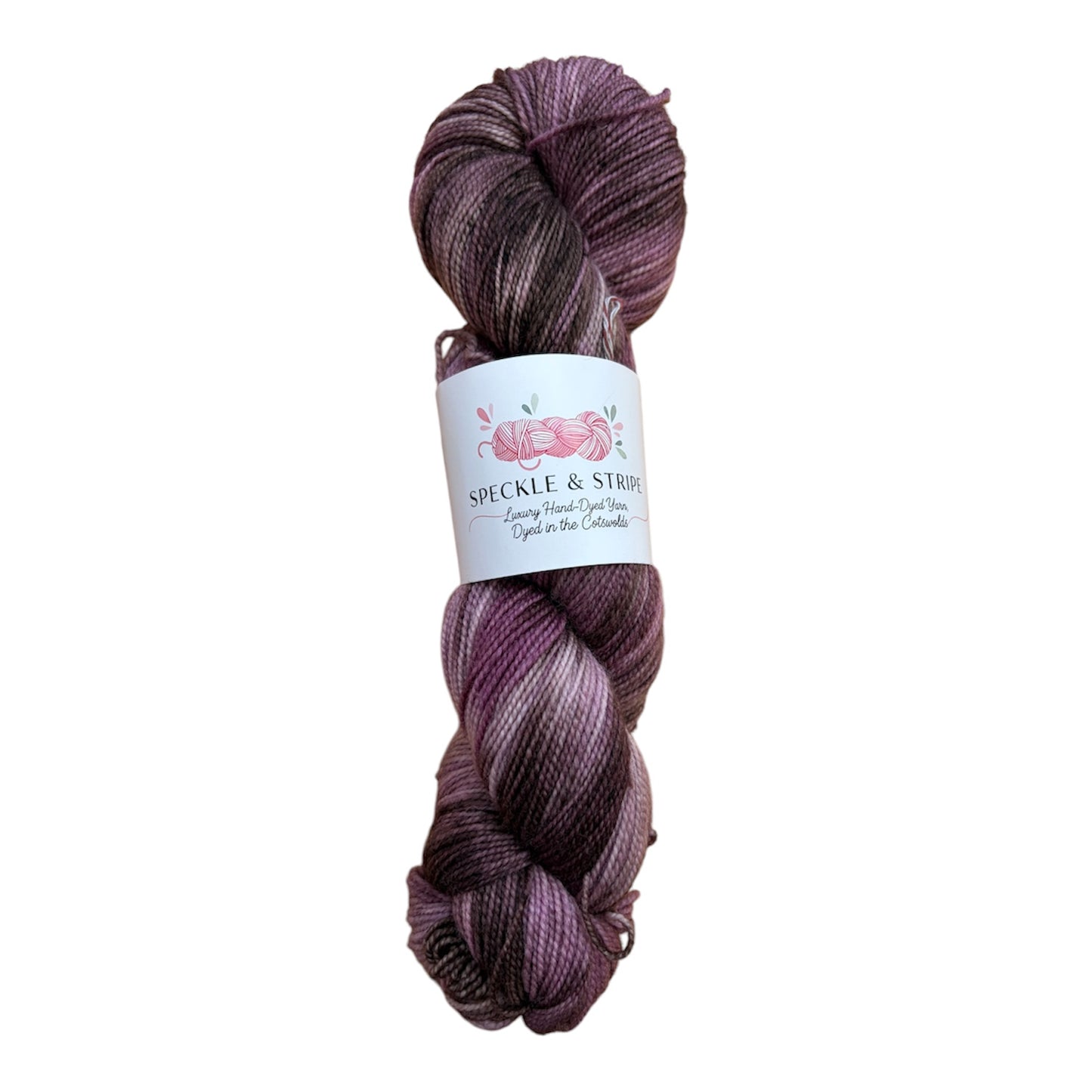 Speckle and Stripe Luxury Hand Dyed High Twist 4-Ply Sock Yarn (Various Colours)