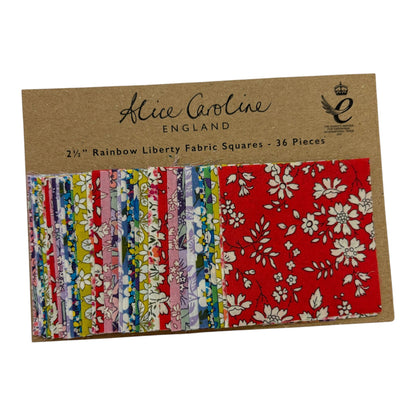 Alice Caroline Liberty 2.1/2” Fabric Squares 36pc (various colours)
