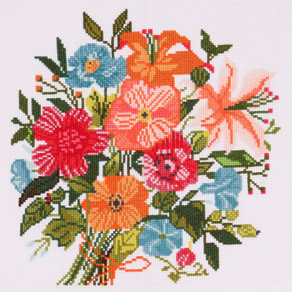 Trimits Counted Cross Stitch Kit Large Floral Bouquet