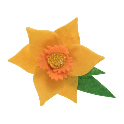 Trimits Felt Decoration Kit Daffodil Brooch